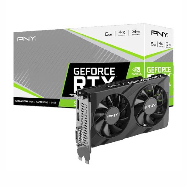 کارت گرافیک PNY GeForce RTX 3050 VERTO 6GB Dual Fan