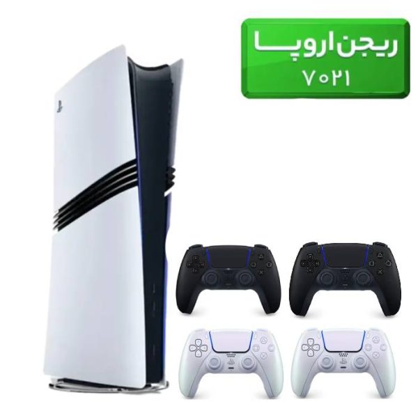 پلی استیشن 5 پرو ( PS5 Pro ) ریجن اروپا 7021 + 1 دسته سفید + 2 دسته مشکی