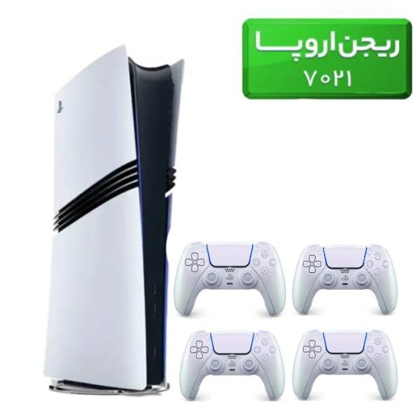 پلی استیشن 5 پرو ( PS5 Pro ) ریجن اروپا 7021 + 3 دسته سفید