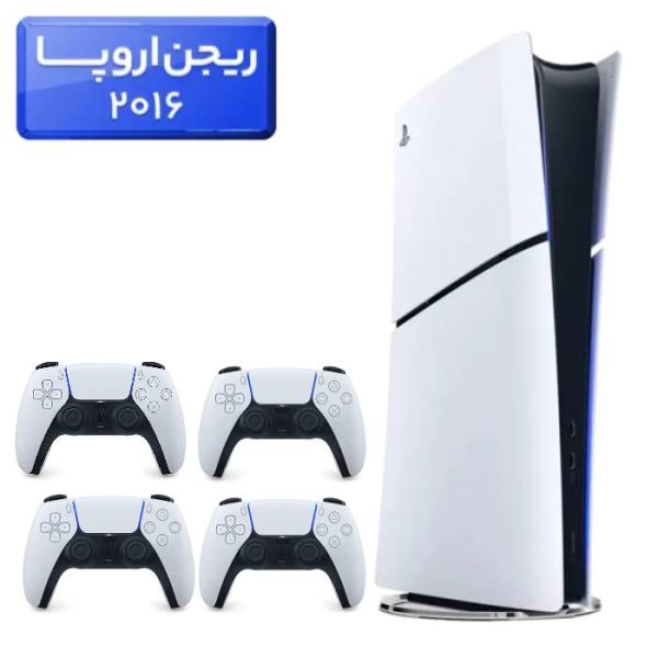 پلی استیشن 5 اسلیم ( PS5 Slim ) دیجیتال ریجن اروپا 2016 + 3 دسته سفید