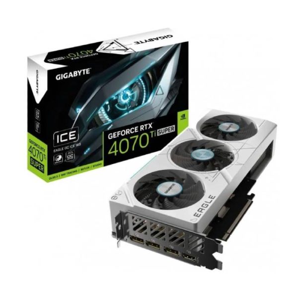 کارت گرافیک مدل Gigabyte GeForce RTX 4070 Ti SUPER EAGLE OC ICE 16GB
