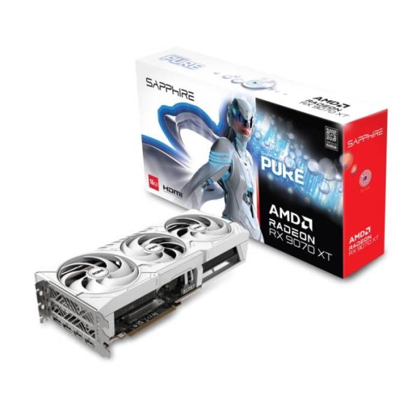 کارت گرافیک مدل Sapphire PURE AMD Radeon RX 9070 XT OC Edition 16GB