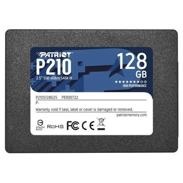 SSD اینترنال پاتریوت با ظرفیت 128 گیگابایت P210 SATA