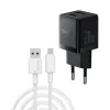 شارژر دیواری 20 وات دو پورت باسئوس Palm Fast Charger C+U + کابل تبدیل USB به USB-C ارلدام فست شارژ مدل EC-176C - تصویر 2