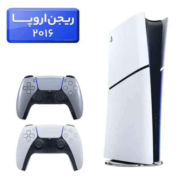 پلی استیشن 5 اسلیم ( PS5 Slim ) دیجیتال ریجن اروپا 2016 + دسته نقره‌ای