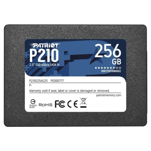 SSD اینترنال پاتریوت 256 P210 SATA