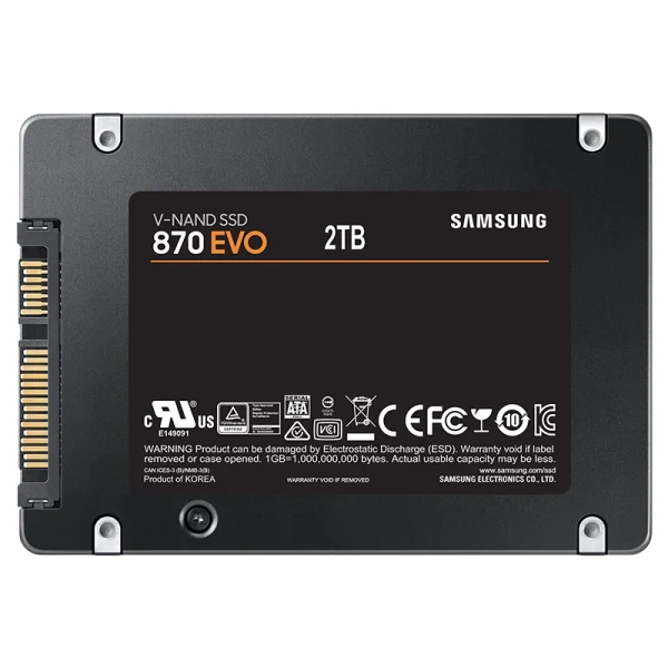 SSD اینترنال سامسونگ مدل EVO 870 SATA با ظرفیت 2 ترابایت