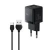 شارژر دیواری 20 وات دو پورت باسئوس Palm Fast Charger C+U + کابل تبدیل USB به USB-C اوی فست شارژ مدل CL-62