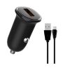 شارژر فندکی الدینیو مدل C105 به همراه کابل USB-C