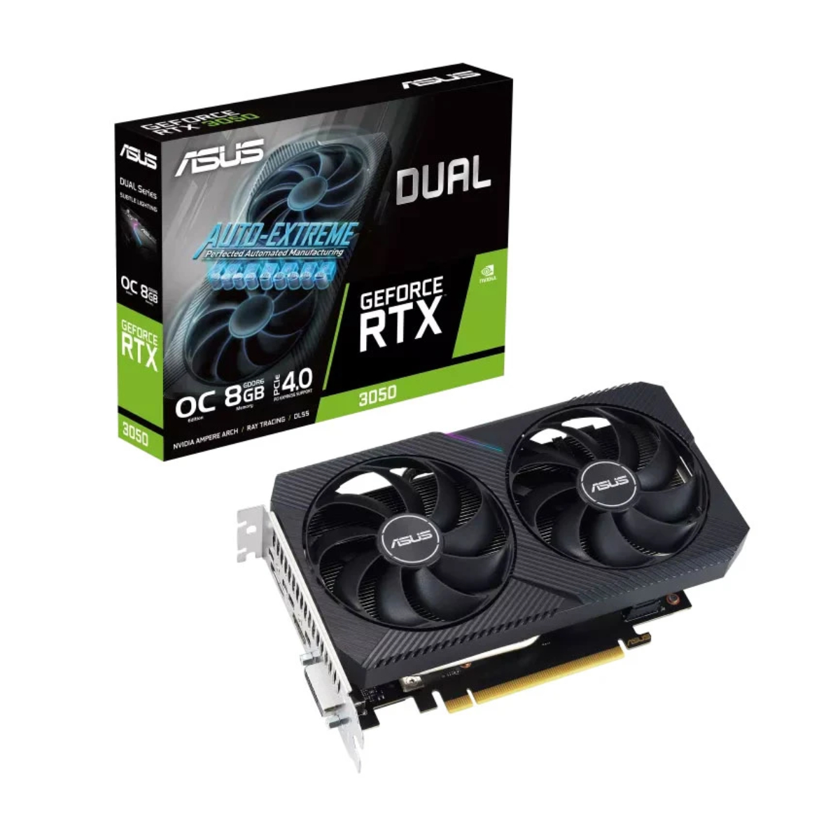33-115-2 کارت گرافیک ASUS Dual GeForce RTX 3050 V2 OC Edition 8GB GDDR6 - تصویر 1