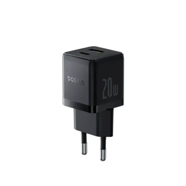 شارژر دیواری 20 وات دو پورت باسئوس مدل Palm Fast Charger C+U