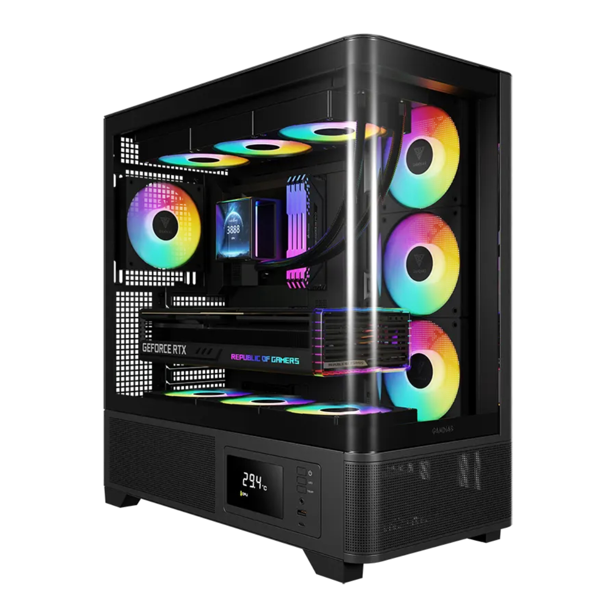33-12-70-1 کیس گیمینگ گیم دیاس مدل ATLAS P2 CG - تصویر 1
