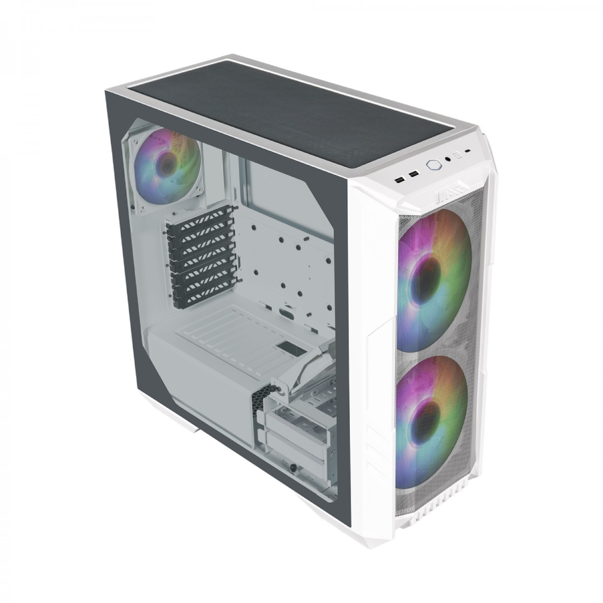 33-13-13-1 کیس گیم کولر مستر مدل HAF 500 White - تصویر 1