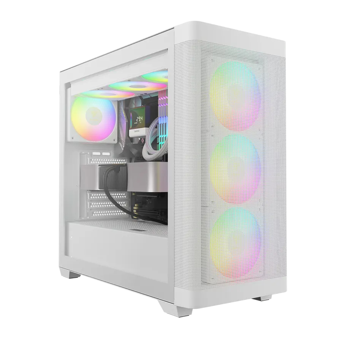 33-156-2 کیس گیمینگ گیم دیاس مدل ATHENA M3 WH - تصویر 1