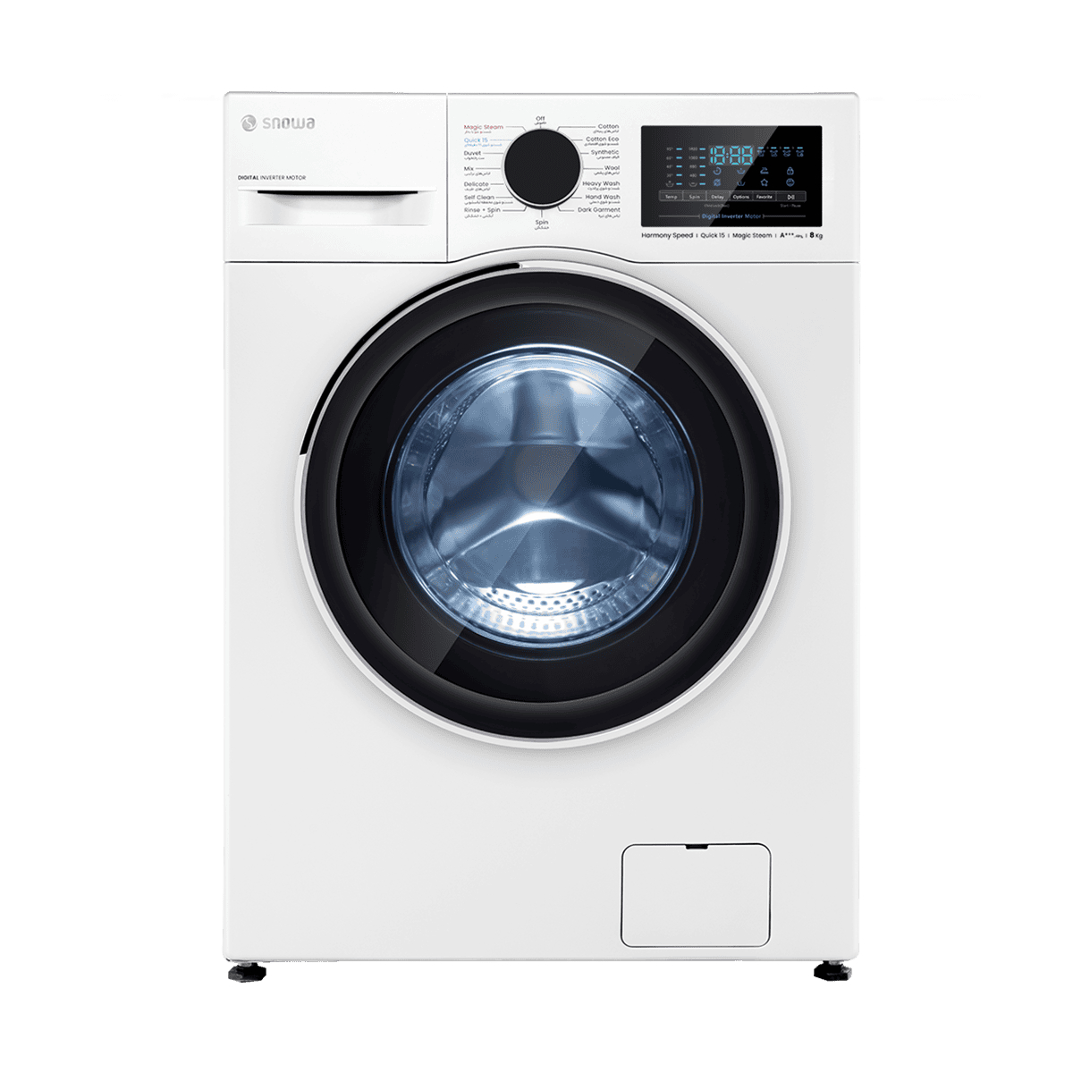 33-157-1 ماشین لباسشویی 8 کیلویی اسنوا مدل SWM-B80 - تصویر 1