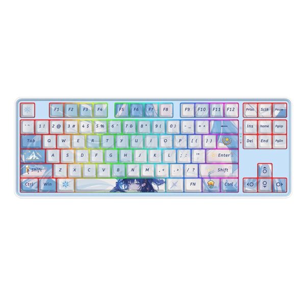 کیبورد بی سیم گیمینگ ردراگون مدل K707 AK PRO RGB