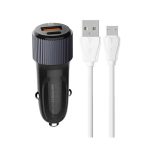 شارژر فندکی الدینیو مدل C510Q به همراه کابل USB-C