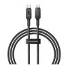 کابل تبدیل USB-C به USB-C باسئوس مدل Aramid Fiber Braiding 100W