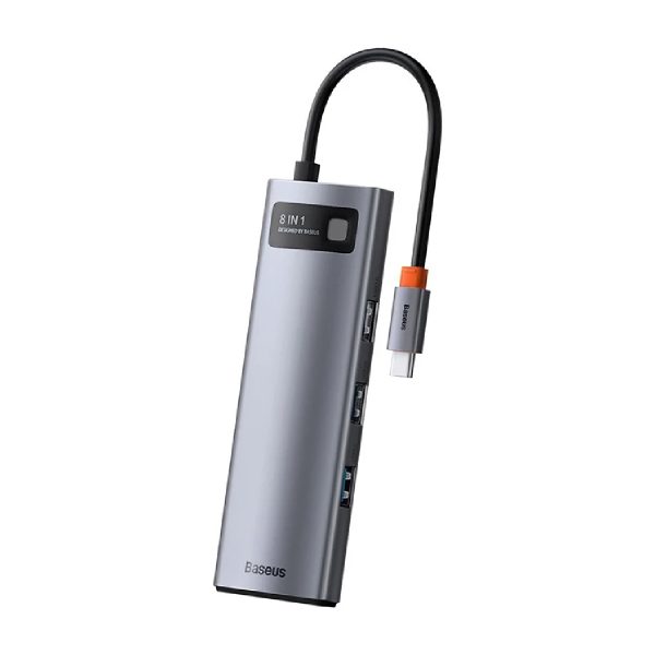 هاب 8 پورت usb-c باسئوس مدل CAHUB-CV0G