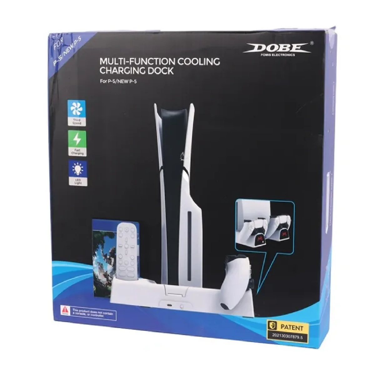 33-2025-08-26T133322.303 پایه چند منظوره PS5/PS5 SLIM دابی مدل TP5-3532B فست شارژر - تصویر 1