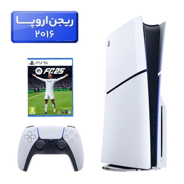 پلی استیشن 5 اسلیم ( PS5 Slim ) دیسک خور ریجن اروپا 2016 + بازی FC25