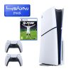 پلی استیشن 5 اسلیم ( PS5 Slim ) دیسک خور ریجن اروپا 2016 + بازی FC25 + دسته سفید