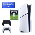 پلی استیشن 5 اسلیم ( PS5 Slim ) دیسک خور ریجن اروپا 2016 + بازی FC25 + دسته مشکی