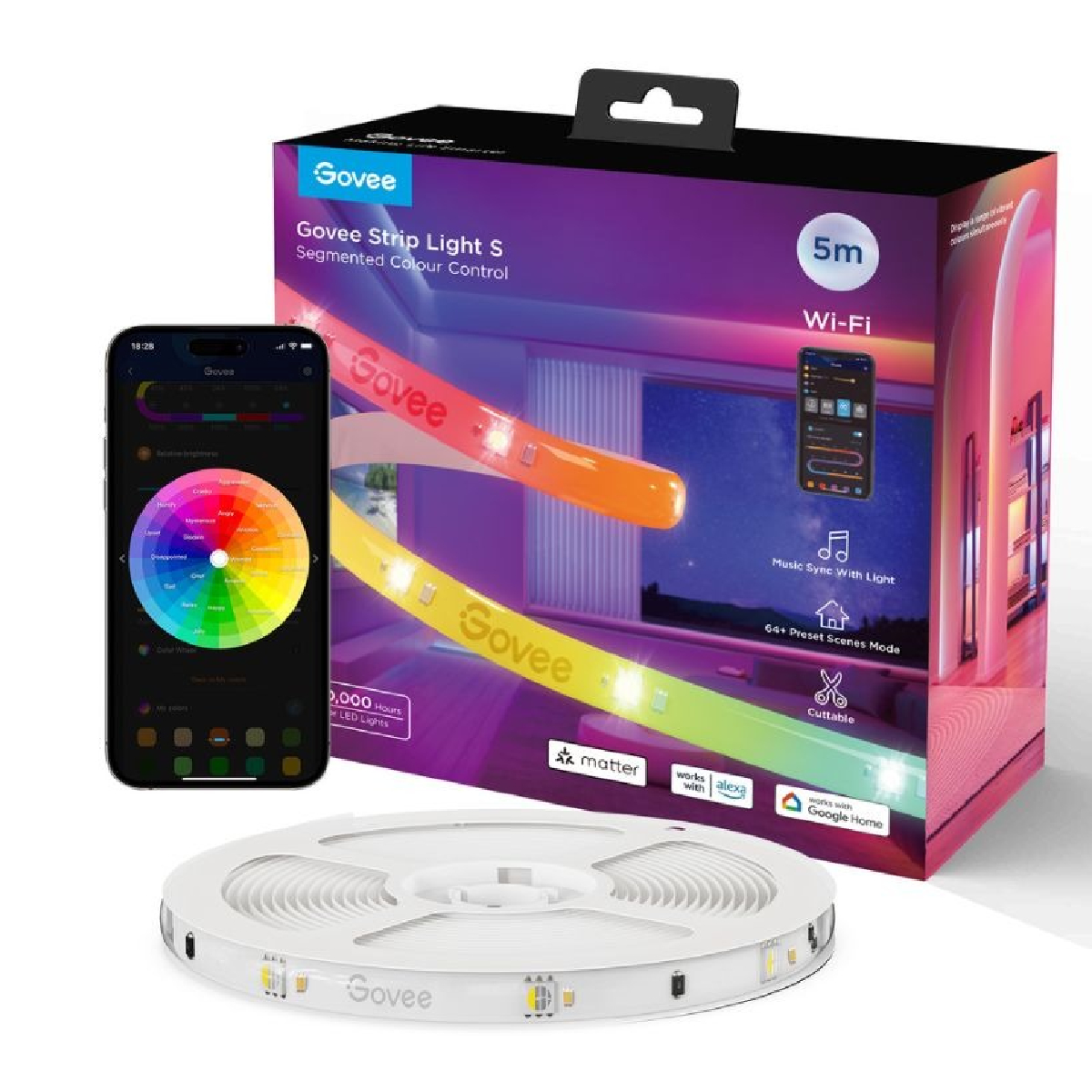 33-2025-09-21T140615.433 ریسه هوشمند گووی مدل LED Strip H612A - تصویر 1