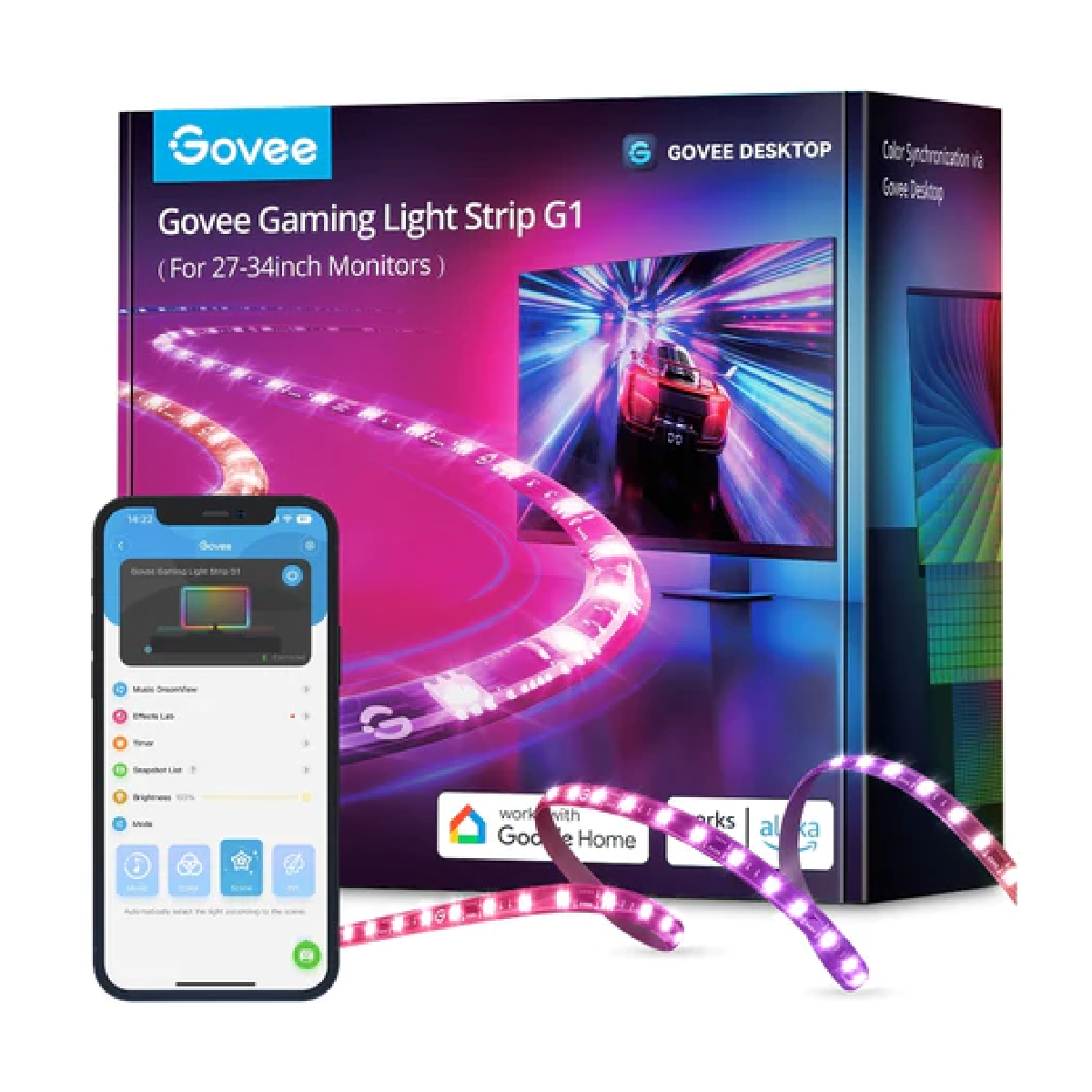 33-2025-09-21T141254.574 ریسه هوشمند گووی مدل Light Strip G1 H6609 - تصویر 1