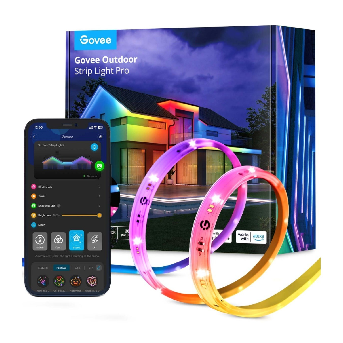 33-2025-09-21T143529.939 ریسه هوشمند گووی مدل Strip Lights Pro H70A1 - تصویر 1