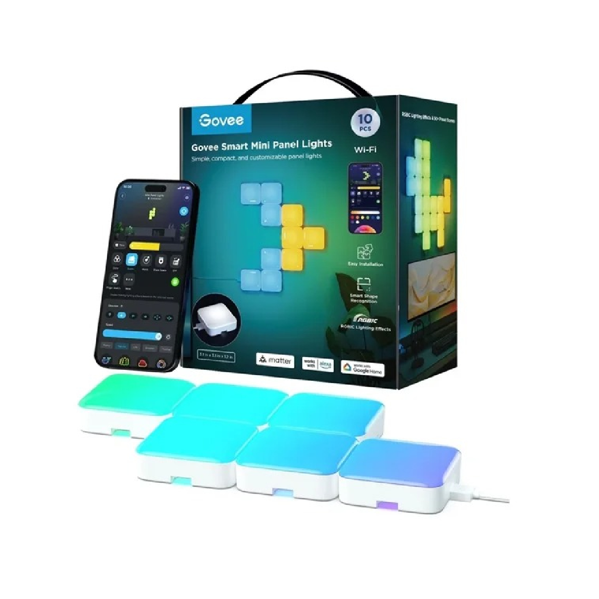 33-2025-09-21T151128.051 پنل هوشمند گووی مدل Mini Panel Lights H8069 - تصویر 1