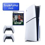 پلی استیشن 5 اسلیم ( PS5 Slim ) دیسک خور ریجن اروپا 2016 + بازی FC26 + دسته سفید