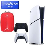 پلی استیشن 5 اسلیم ( PS5 Slim ) دیجیتال ریجن اروپا 2016 + کوله پشتی DeadSkull قرمز  + دسته مشکی