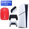 پلی استیشن 5 اسلیم ( PS5 Slim ) دیجیتال ریجن اروپا 2016 + کوله پشتی DeadSkull قرمز  + دسته مشکی + استند شارژ