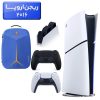 پلی استیشن 5 اسلیم ( PS5 Slim ) دیجیتال ریجن اروپا 2016 + کوله پشتی DeadSkull آبی + دسته مشکی + استند شارژ