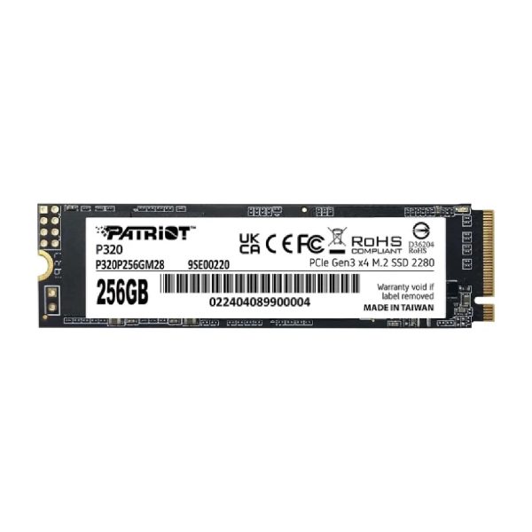 SSD اینترنال پاتریوت مدل P320 با ظرفیت 256 گیگابایت