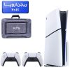 پلی استیشن 5 اسلیم ( PS5 Slim ) دیسک خور ریجن اروپا 2016 + کیف 3D NAKHL طوسی + دسته سفید