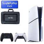 پلی استیشن 5 اسلیم ( PS5 Slim ) دیسک خور ریجن اروپا 2016 + کیف 3D NAKHL مشکی + دسته مشکی