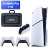 پلی استیشن 5 اسلیم ( PS5 Slim ) دیسک خور ریجن اروپا 2016 + کیف 3D NAKHL مشکی + دسته سفید + استند شارژ