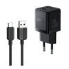 شارژر دیواری 20 وات دو پورت باسئوس Palm Fast Charger C+U + کابل تبدیل USB به USB-C ارلدام فست شارژ EC-183C