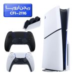 پلی استیشن 5 اسلیم ( PS5 Slim ) دیسک خور ریجن اروپا CFI-2116 + دسته مشکی + استند شارژ