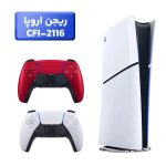 پلی استیشن 5 اسلیم ( PS5 Slim ) دیجیتال ریجن اروپا CFI-2116 + دسته قرمز متالیک