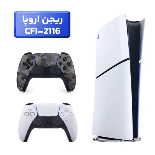 پلی استیشن 5 اسلیم ( PS5 Slim ) دیجیتال ریجن اروپا CFI-2116 + دسته ارتشی