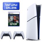 پلی استیشن 5 اسلیم ( PS5 Slim ) دیجیتال ریجن اروپا CFI-2116 + بازی FC26 + دسته سفید