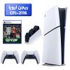 پلی استیشن 5 اسلیم ( PS5 Slim ) دیجیتال ریجن اروپا CFI-2116 + بازی FC26 + دسته سفید + استند شارژ