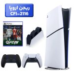 پلی استیشن 5 اسلیم ( PS5 Slim ) دیجیتال ریجن اروپا CFI-2116 + بازی FC26 + دسته مشکی + استند شارژ