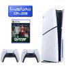 پلی استیشن 5 اسلیم ( PS5 Slim ) دیسک خور ریجن اروپا CFI-2116 + بازی fc26 + دسته سفید