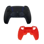 دسته بازی PlayStation 5 سونی مدل DualSense مشکی همراه با کاور دسته(رندوم)