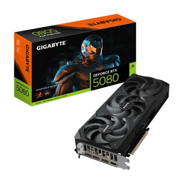 کارت گرافیک مدل Gigabyte GeForce RTX 5080 WINDFORCE OC SFF 16GB