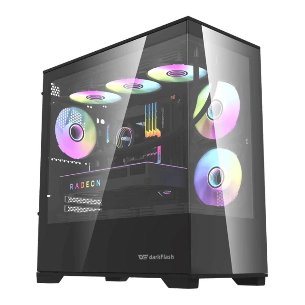 33-249 کیس کامپیوتر دارک فلش مدل DK415P M-ATX BK - تصویر 1
